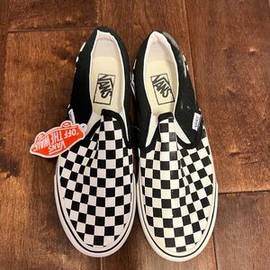 Vans black and white checkered